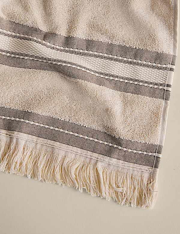Cotton Rich Fringed Border Towel - MX