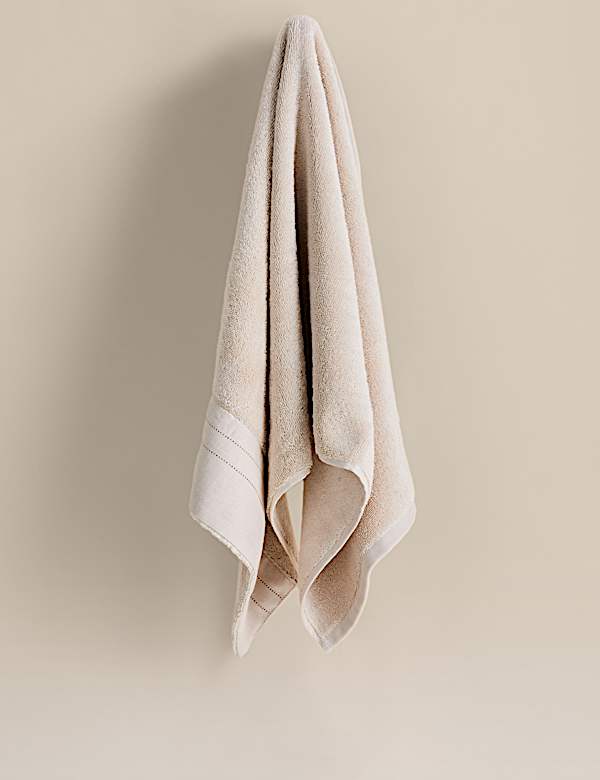 Pure Cotton Linen Border Towel - RO