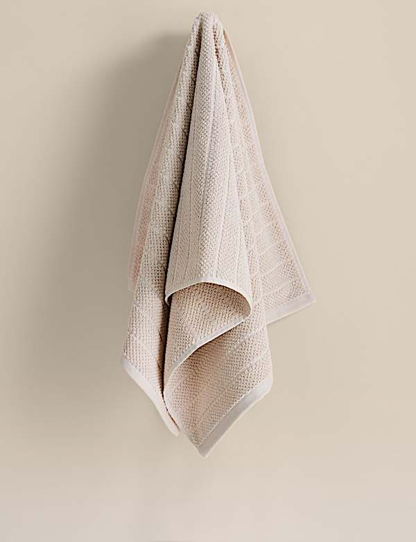 Pure Cotton Popcorn Stripe Towel - BE