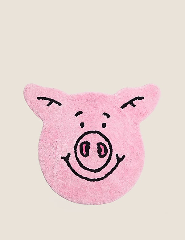 Pure Cotton Percy Pig™ Bath Mat
