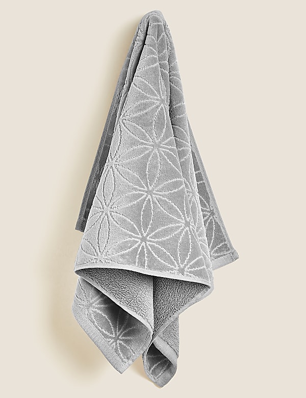 Cotton Rich Repeat Shimmer Towel