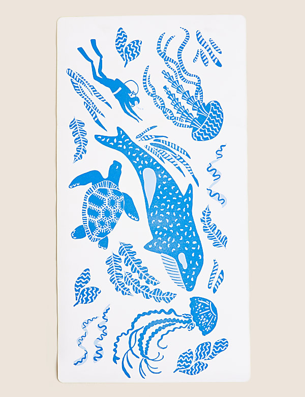 Rubber Whale Non-Slip Bath Mat