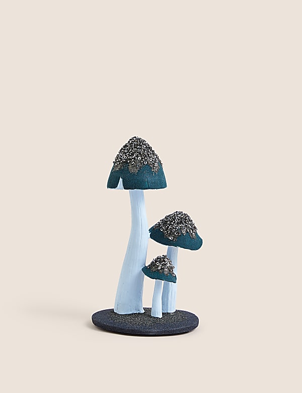 Glitter Toadstool Room Decoration