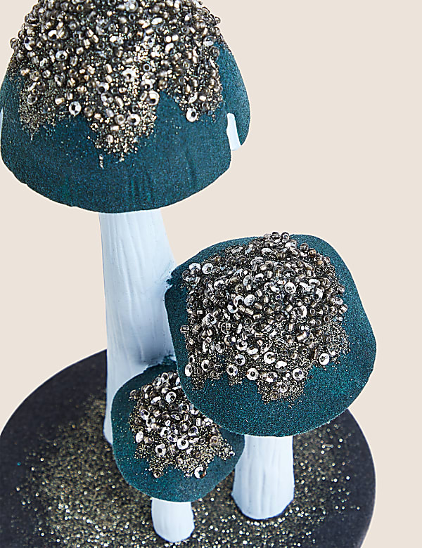 Glitter Toadstool Room Decoration