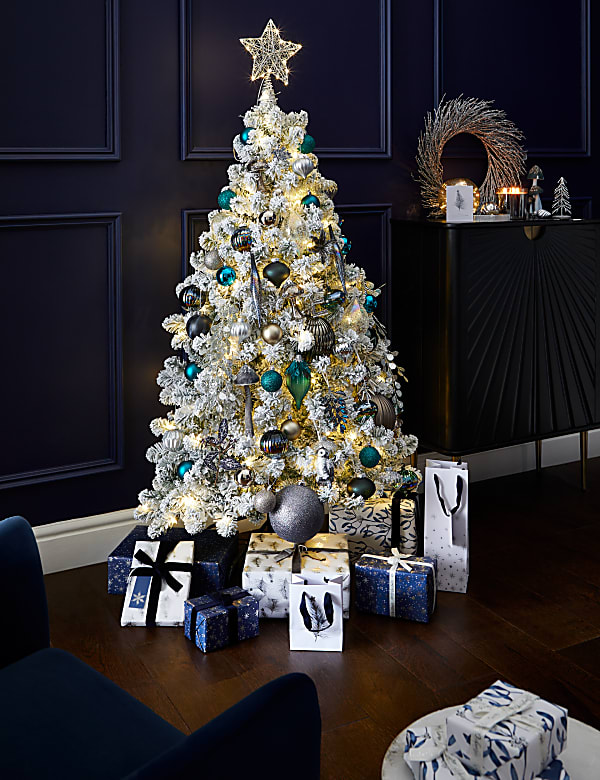 Small Silver Glitter Wire Tree - IS