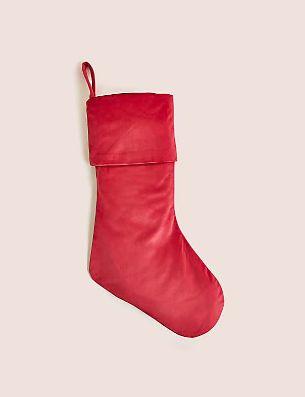 Red Velvet Nutcracker Stocking