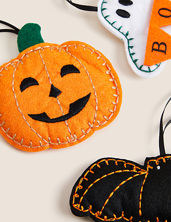 3pk Felt Hanging Halloween Decorations