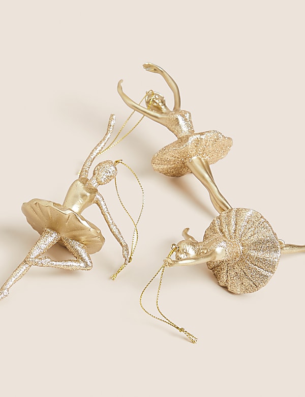 Lot de 3&nbsp;ballerines à paillettes à suspendre - LU