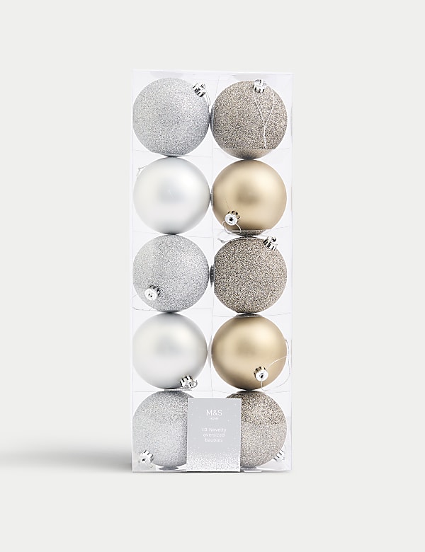10pk Oversized Baubles - EE