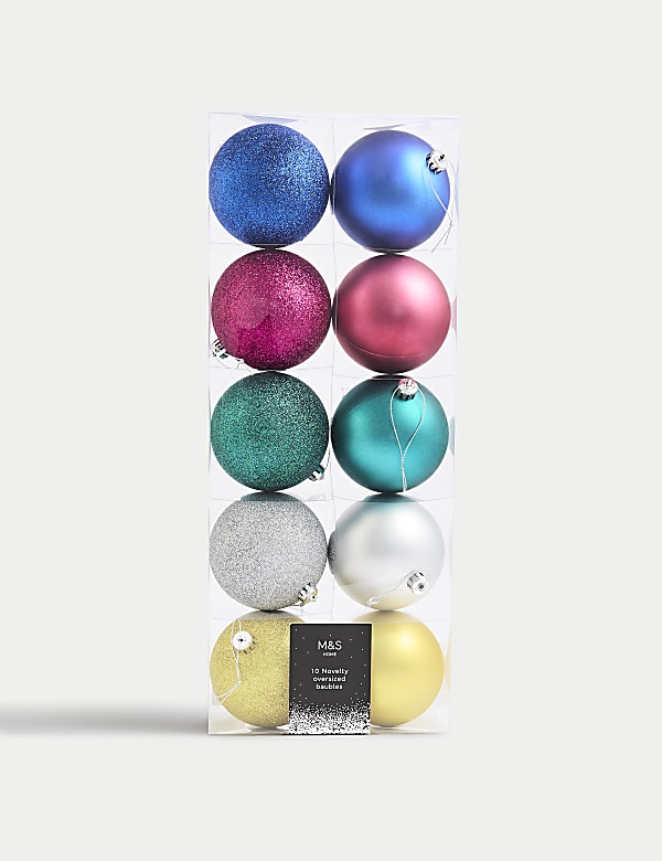10pk Oversized Baubles - KG