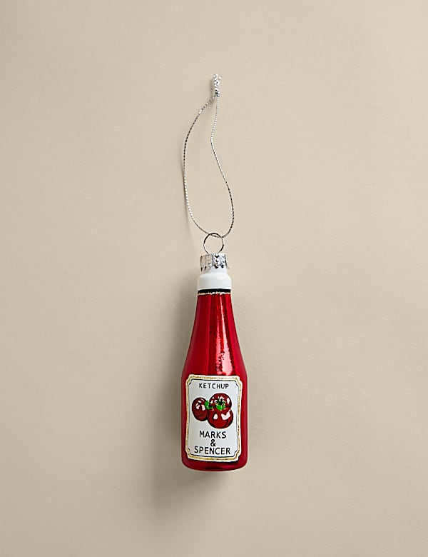 Ketchup Bottle Glass Decoration - NZ