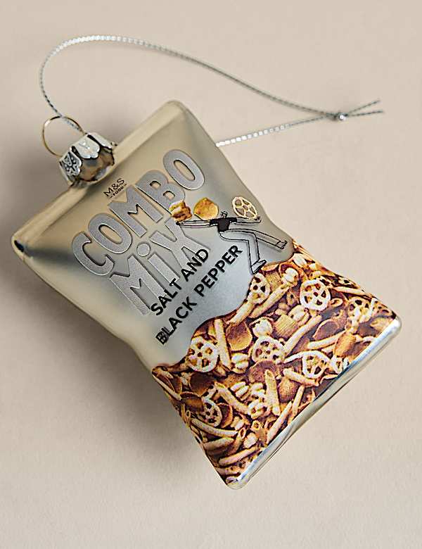 M&S Combo Mix Glass Hanging Decoration - BN