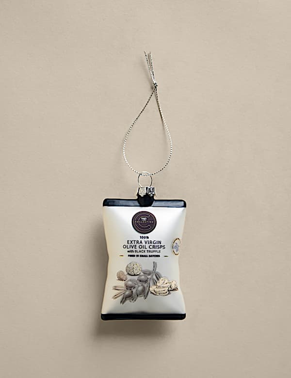 Glass Truffle Crisps Novelty Bauble - CN