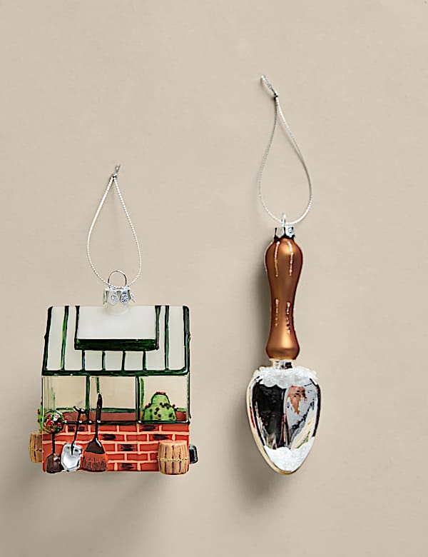 2 Pack Glass Gardening Decorations - IL