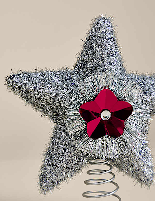 Tinsel Star Tree Topper - AU