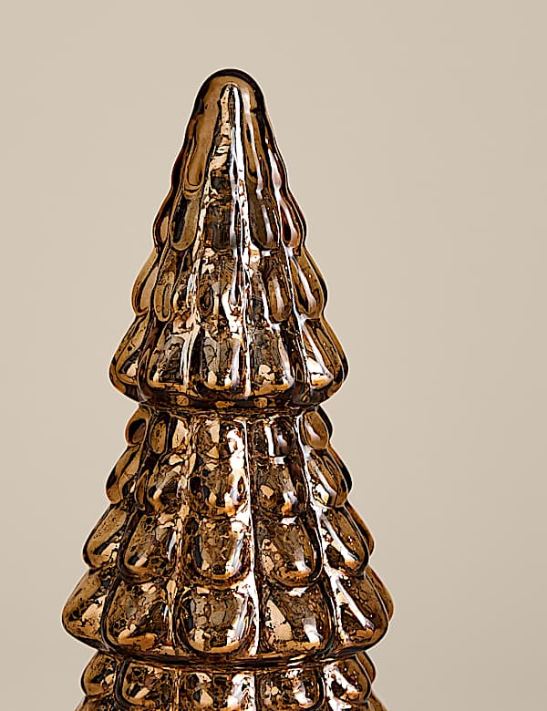 Light Up Glass Bronze Tree Room Decoration - BN