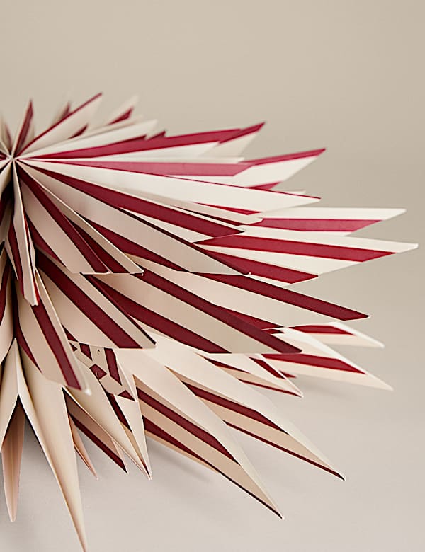 Paper Striped Star Room Decoration - MV