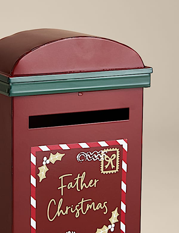 Red Metal Postbox Room Ornament - CA