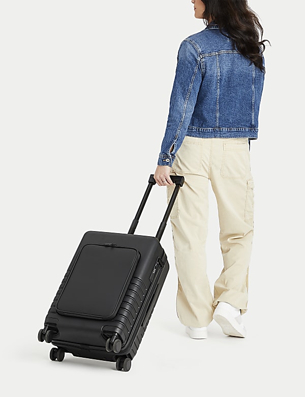 Hybrid 4 Wheel Hard Shell Cabin Suitcase - GR