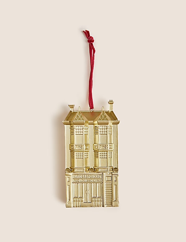 Gold Hanging Townhouse Decoration - CN