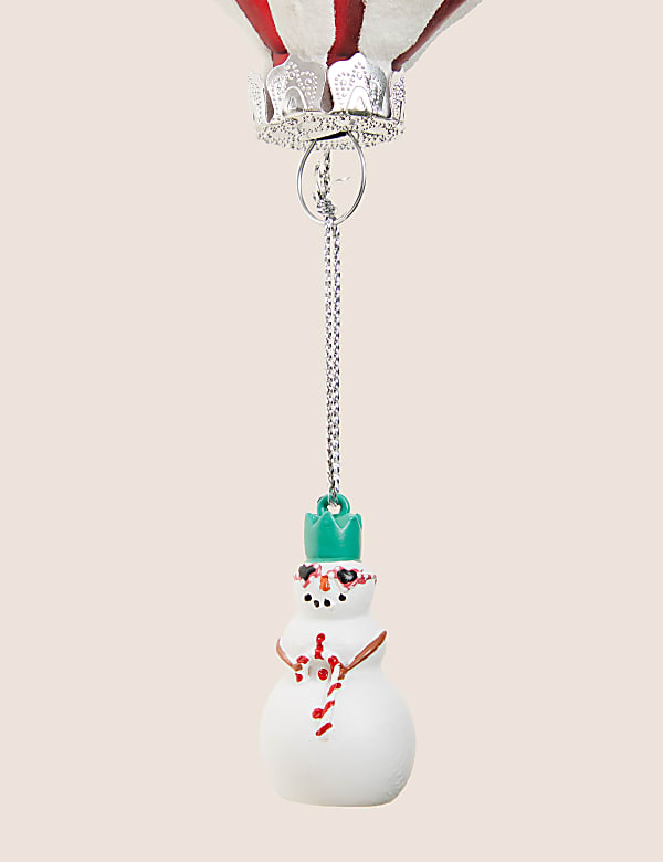 Glass Hanging Hot Air Balloon Decoration