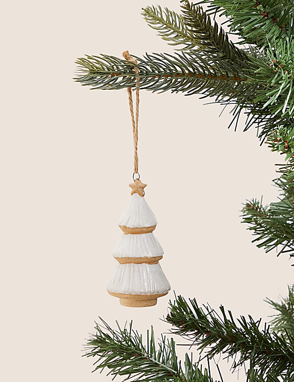 Ceramic Hanging Tree Decoration - DE
