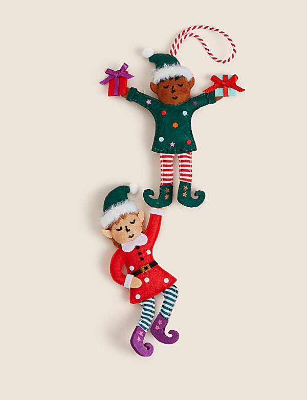Felt Elves Hanging Decoration