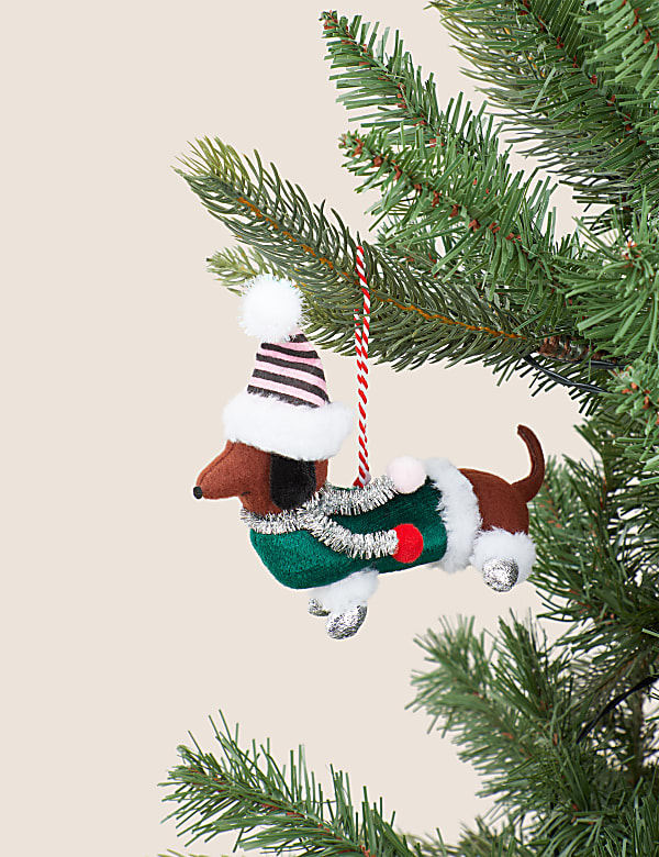 Hanging Sausage Dog Decoration - CH