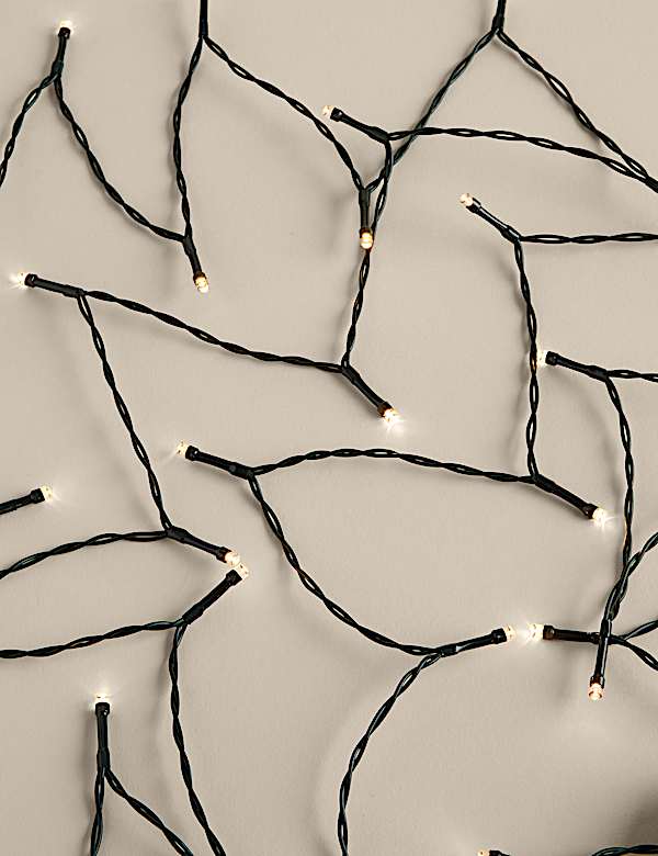 100 Warm White LED Battery Lights - GR