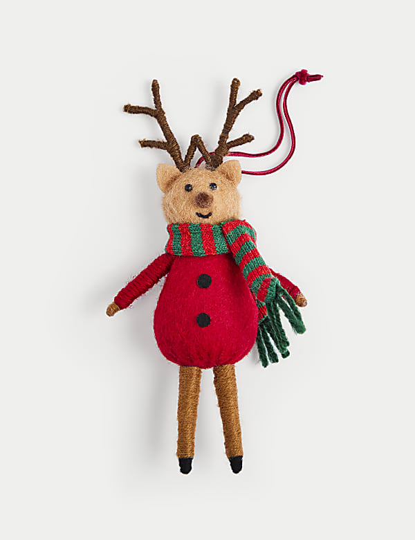 Felt Reindeer Hanging Decoration