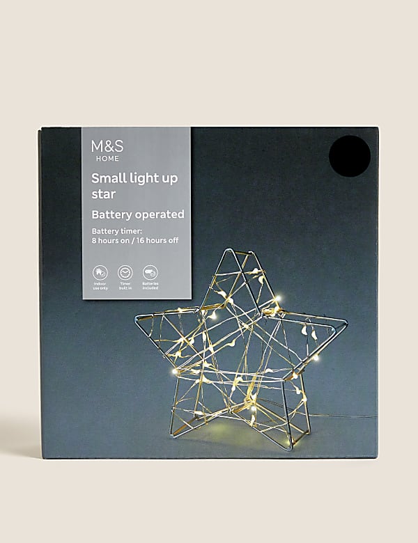 קישוט קטן בצורת כוכב עם תאורה - IL