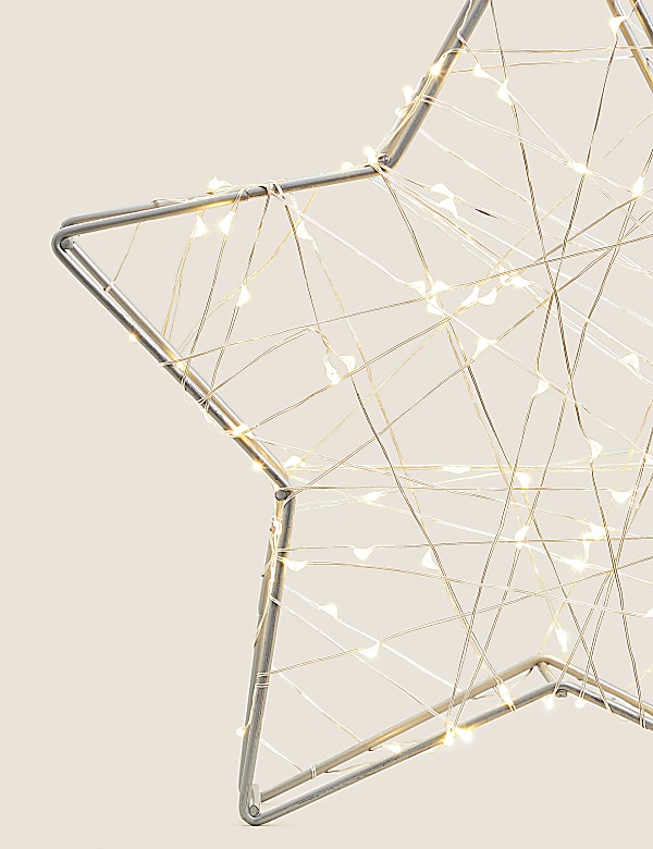 קישוט קטן בצורת כוכב עם תאורה - IL