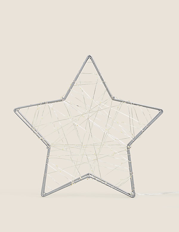 קישוט קטן בצורת כוכב עם תאורה - IL