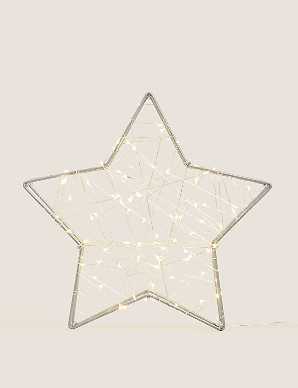 קישוט קטן בצורת כוכב עם תאורה - IL