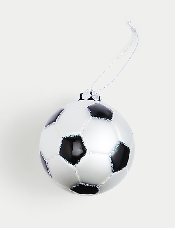 Glass Football Hanging Decoration - GR