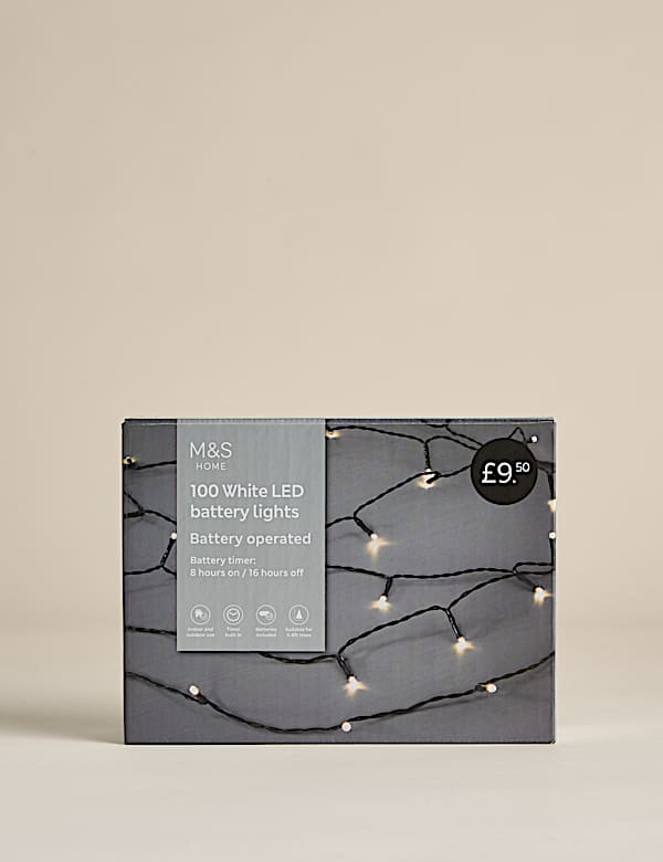 100 LED White String Lights - VN