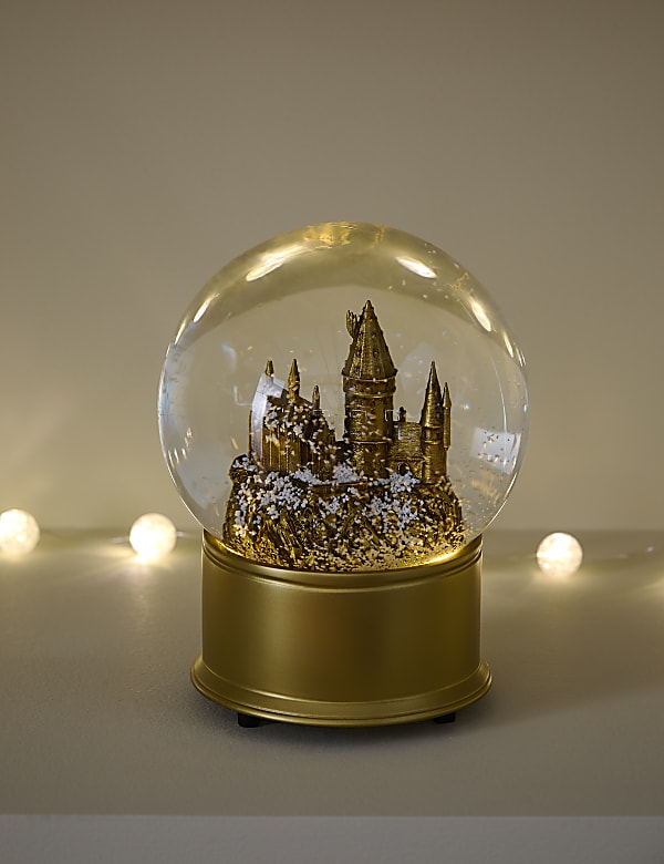 Harry Potter™ Light Up Hogwarts Snow Globe Decorations M&S MX