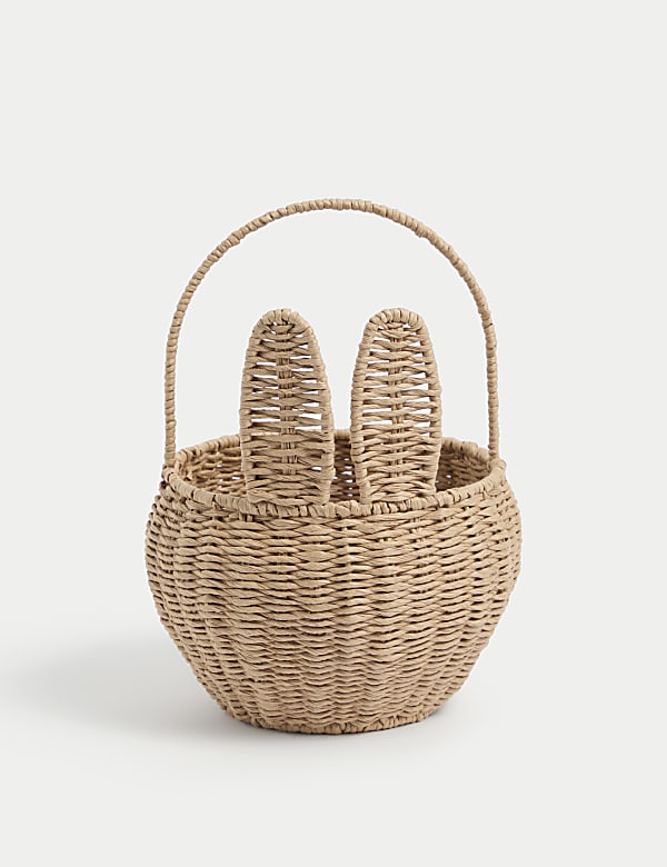 Raffia Bunny Basket - PT