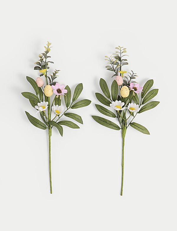 2pk Egg Foliage Decorations - LV
