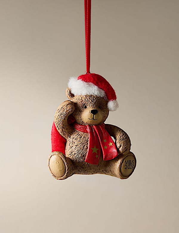 Resin Hanging Spencer Bear™ Decoration - BG