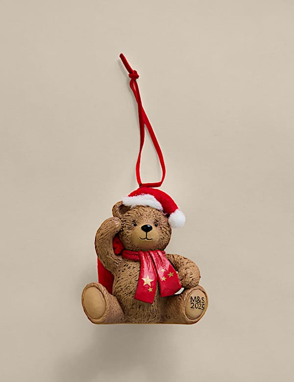 Resin Hanging Spencer Bear™ Decoration - BG
