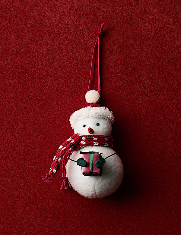 Felt Hanging Snowman Decoration - GR