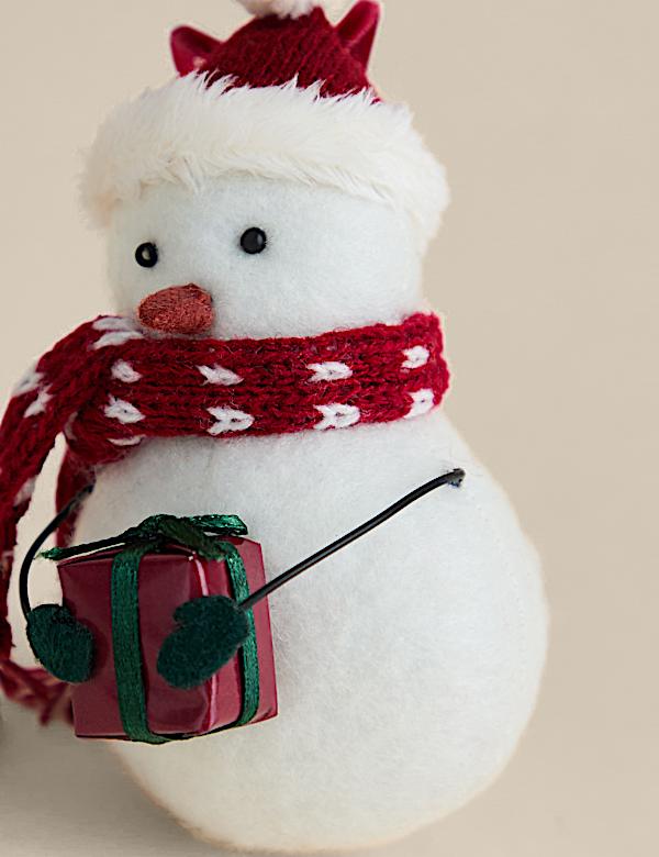 Felt Hanging Snowman Decoration - GR