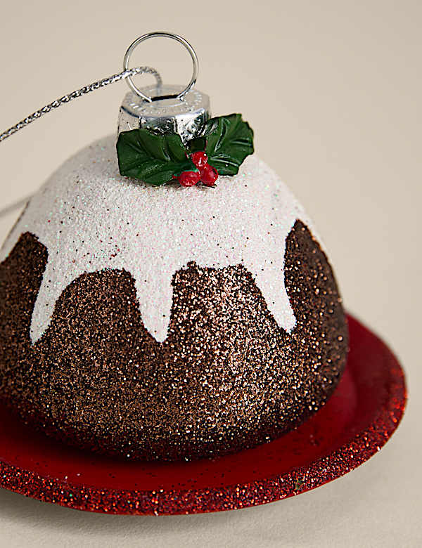 Hanging Christmas Pudding Decoration - AU