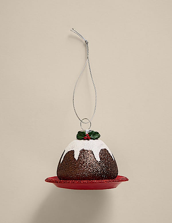 Hanging Christmas Pudding Decoration - AU