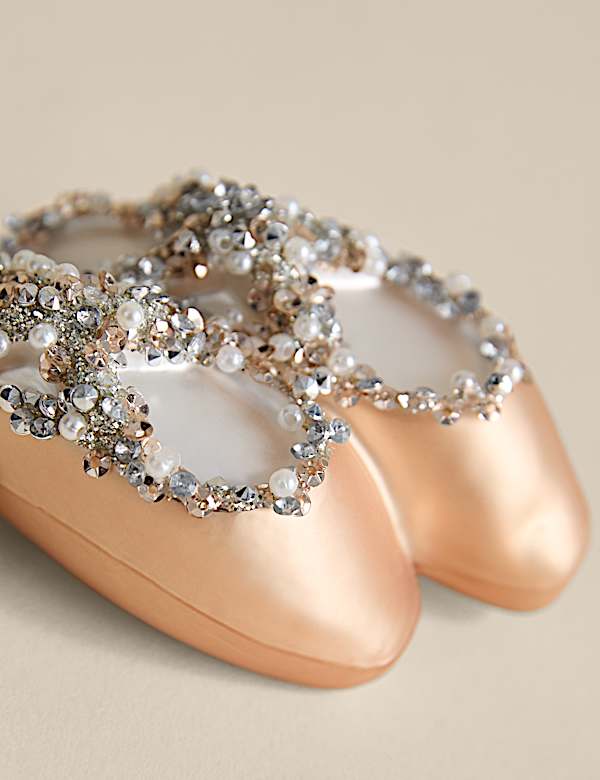 Glass Hanging Ballet Slippers Decoration - LT