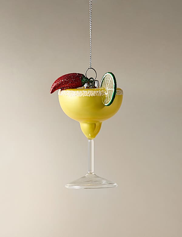 Glass Hanging Spicy Margarita Decoration - IT