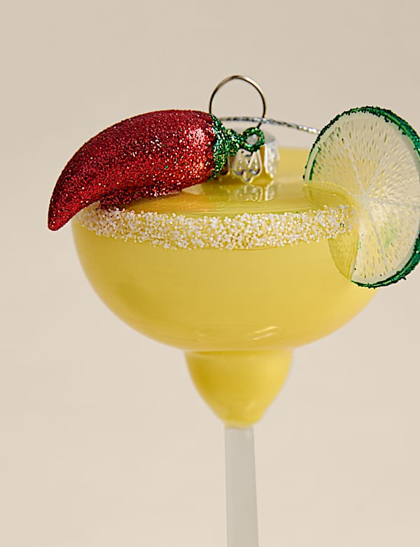 Glass Hanging Spicy Margarita Decoration - EE