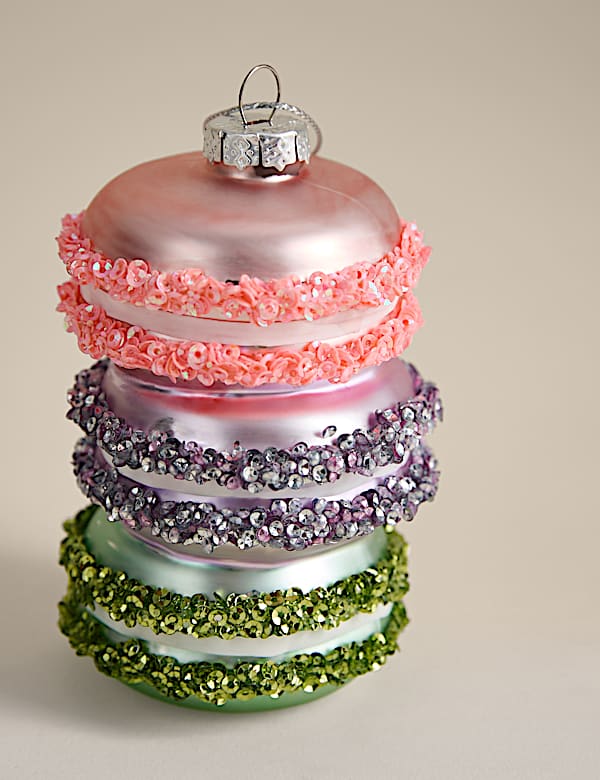 Glass Hanging Macarons Decoration - FI