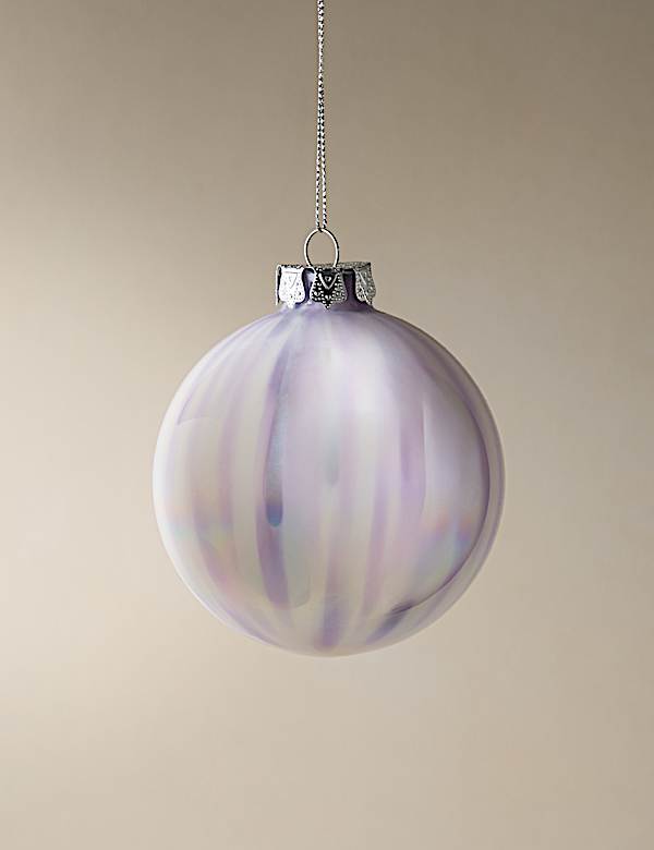 Iridescent Glass Marble Bauble - SE